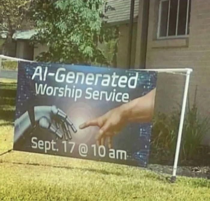 Even God Uses AI Now